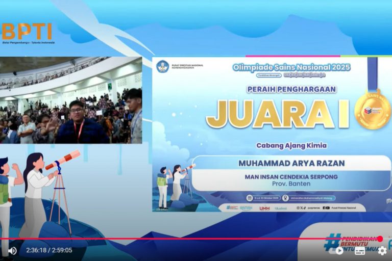 MAN INSAN CENDEKIA SERPONG BORONG 10 MEDALI DI OSN 2025