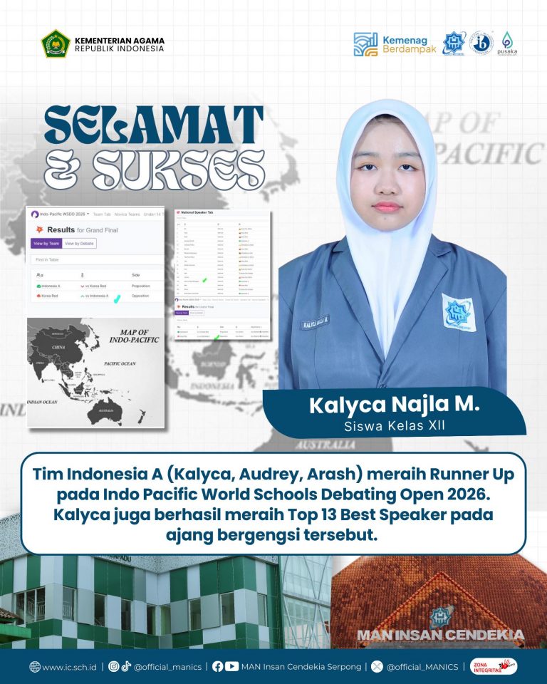 PRESTASI DUNIA DARI MAN INSAN CENDEKIA SERPONG! 