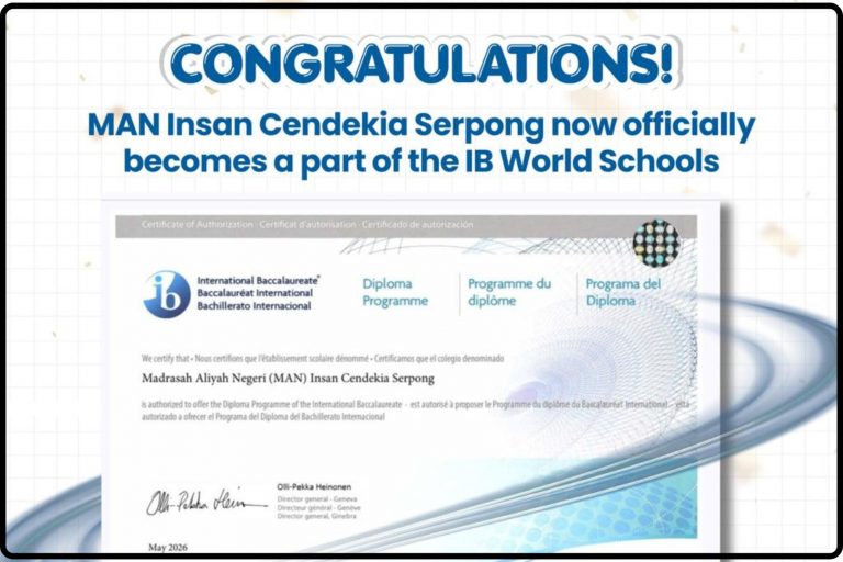 MAN IC SERPONG RESMI BERGABUNG DALAM JARINGAN IB WORLD SCHOOLS