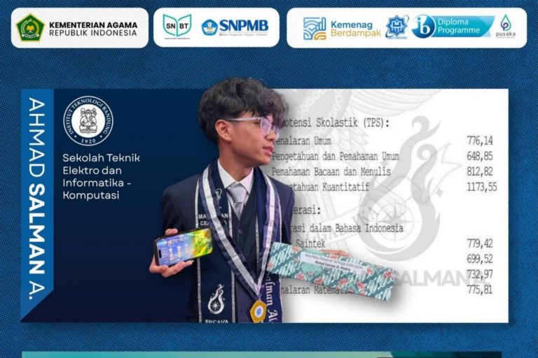 7 SISWA MAN ICS TEMBUS SKOR 1000 DI UTBK